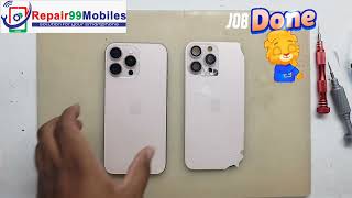 Iphone 16pro max back glass replacement/change @repair99mobiles75 #mobileservice #iphone #backglass 