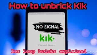 How To Unbrick Kik || Ios Hard Bricks/Loop Bricks Explained screenshot 5