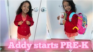 Adelyna&#39;s first day in school!!!!