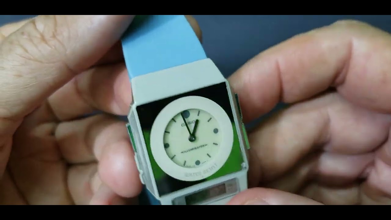 時計 CASIO FS-01 Vintage Casio FS-01 Film Watch Ana/Digi Dual Time Japan
