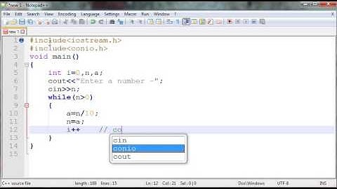 c++ program to input a number and count its digits