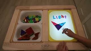 How to convert IKEA Flisat sensory table with Trofast bin into a light table...