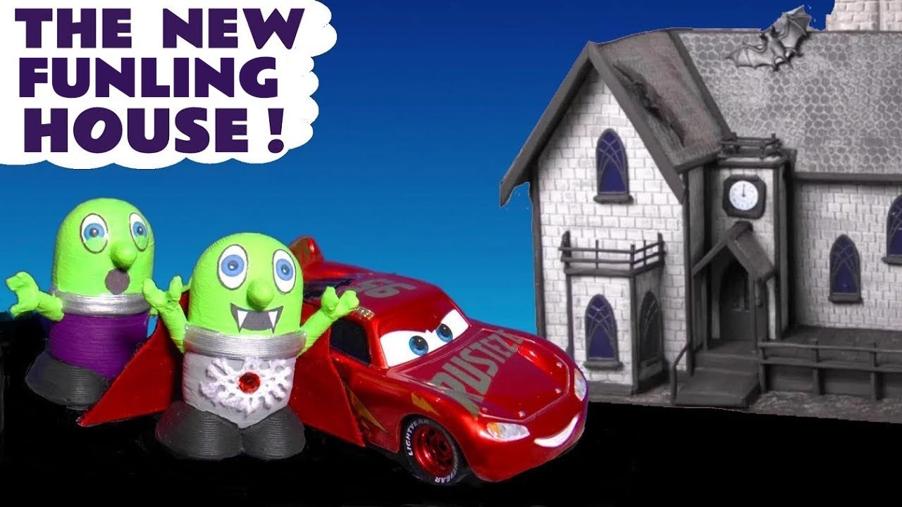 New Haunted House for Vampire Funling with Toy Car McQueen