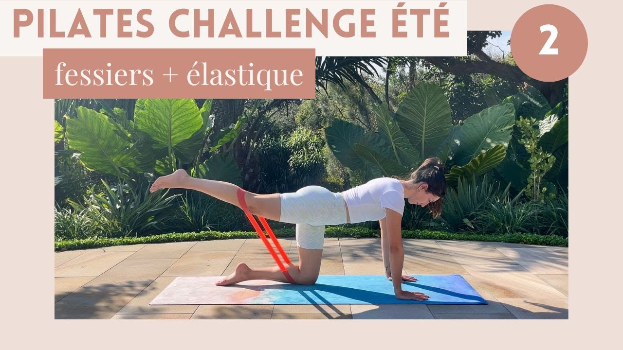 15 minutes de Pilates pour les fessiers + élastique | Pilates intermédiaire | CHALLENGE ÉTÉ | Jour 2