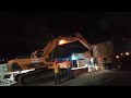 Isuzu Giga Dump Truck Loading Jonyang JY623E Excavator Digging Soil 