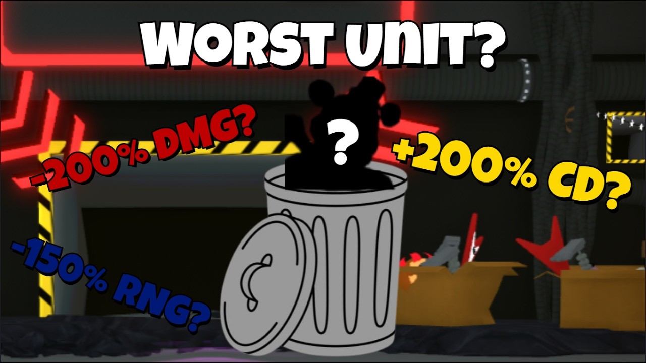 I Made The Worst Unit In FNTD 2... (??? DPS) Five NIghts TD 2 | Five Nights Tower Defense