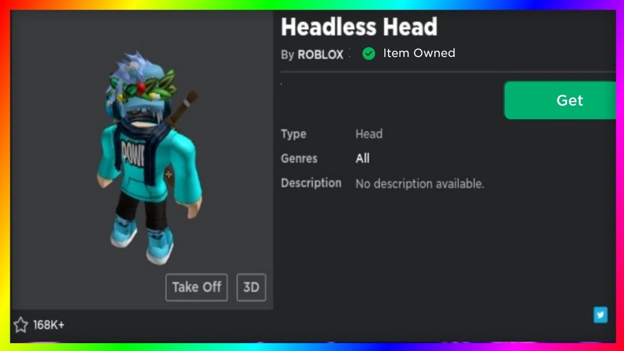 How To Get For Free The Headless Head Roblox For Pc Only Youtube - roblox how to get headless head for free