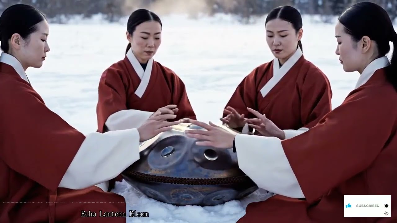 Serene Handpan Reflections With Soft 1111 Hz Waves For Deep Night Meditation And Restful Sleep