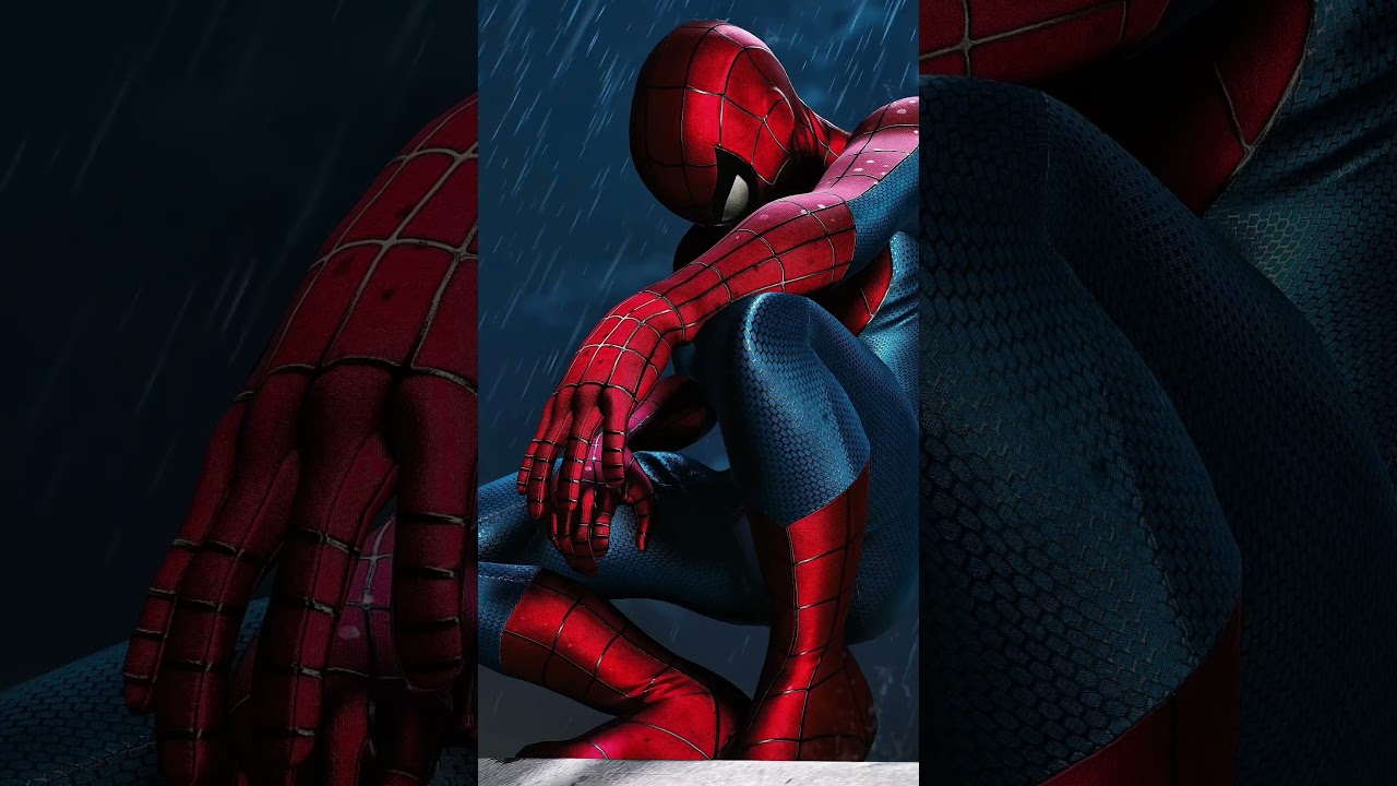 Spider-Man Iconic Rain Pose #spidermanbrandnewday