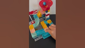 Divert & Separate Marbles on a Marble Run Slide Building Blocks