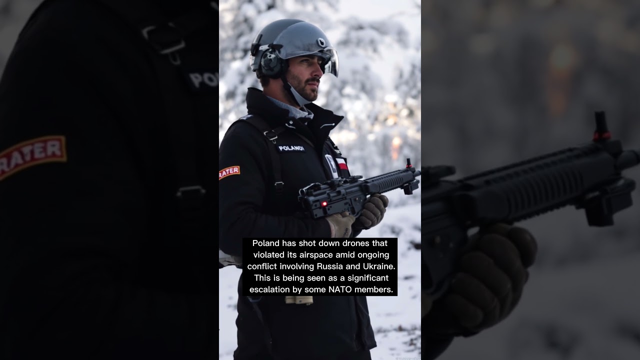 Poland downs drones in its airspace 