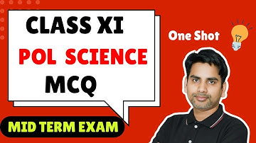 Class 11 Political Science MCQ Questions / multiple choice questions / mid term 2025-26 One Shot