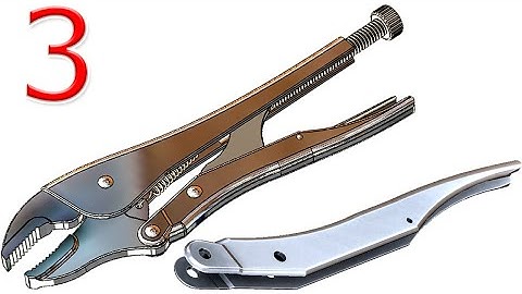 3-Project 33| Locking Pliers |SolidWorks Tutorial : moveable handle -handle2