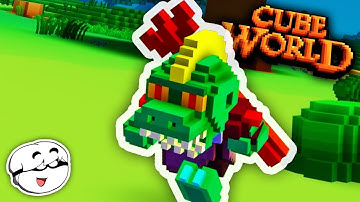 Cube World Mage Gameplay #1 - YOU’RE A LIZARD, HARRY! 🧙‍♂️🐲 | Cube World Steam | Cube World 2019