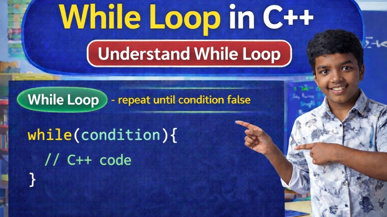 while loop in C++ | while loop | while vs for #cplusplus #education ...