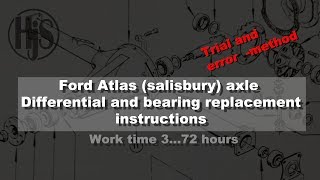 Ford Escort mk1/2/Capri Atlas axle differential and bearing replacement- Trial &Error -method