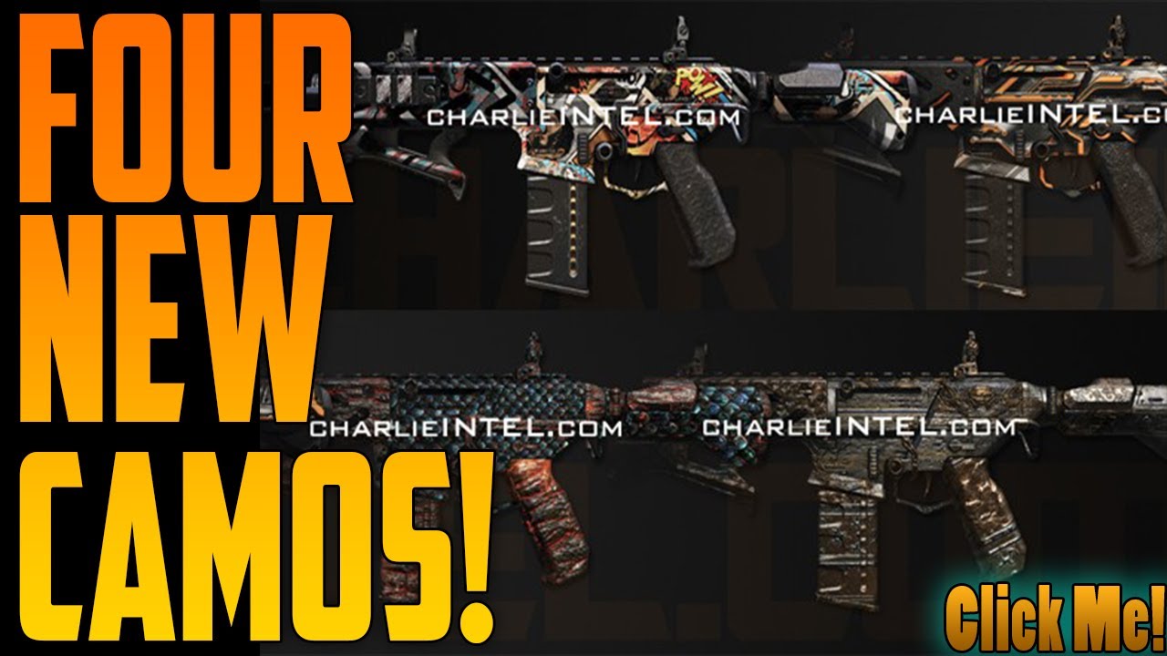 BO2 - NEW CAMOS!  COMIC BOOK, CYBORG, DRAGON, PALADIN (Vote For Your Favorite 2!) (Black Ops 2)