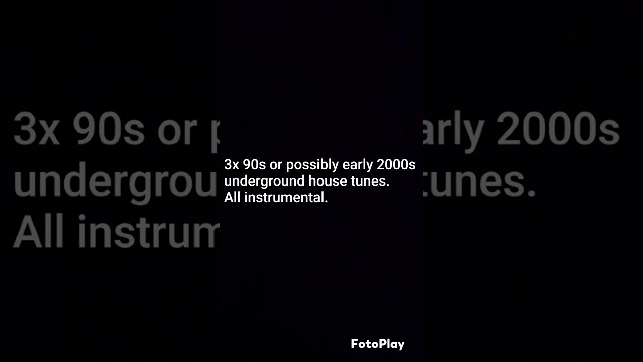 Please ID these 90s or possibly early 2000s underground house tunes