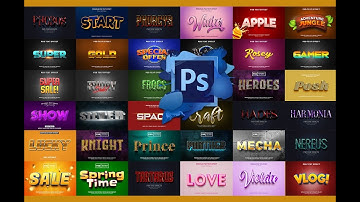Editable 3D Text Effects Templates In Photoshop Free | Tutorial Photoshop