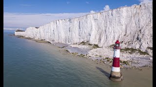 Beachy Head Cliffs & Belle Tout Lighthouse | Stunning Aerial Views | Cinematic 4K