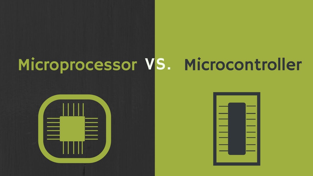 difference between microprocessor and microcontroller table