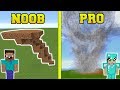 Minecraft: NOOB VS PRO!!! - TORNADOES IN MINECRAFT!