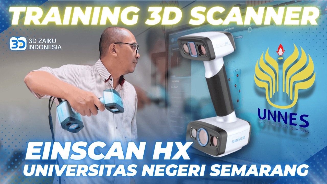 TRAINING 3D SCANNER SHINING 3D EINSCAN HX DI UNIVERSITAS NEGERI SEMARANG‼️