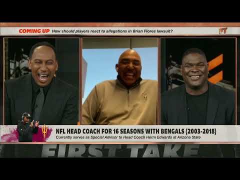 Stephen A. Smith stands his ground against Marvin Lewis FACE TO FACE Key smiling #firsttake #espn