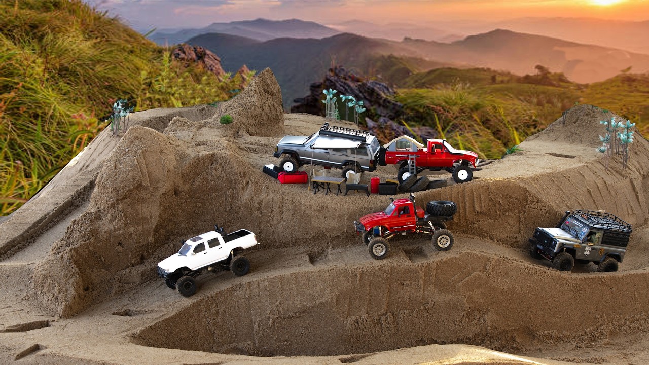 EPIC Mini 4x4 Off-Road Adventure! RC Trucks Conquer Sand Mountain Trail