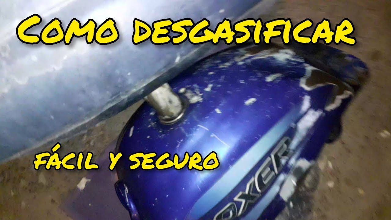 como desgasificar un tanque de gasolina para soldarlo