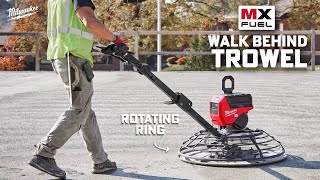 Cordless 24&quot; &amp; 36&quot; Power Trowels - Milwaukee MX Walk-Behind Concrete MXF324-2HD &amp; MXF336-3HD