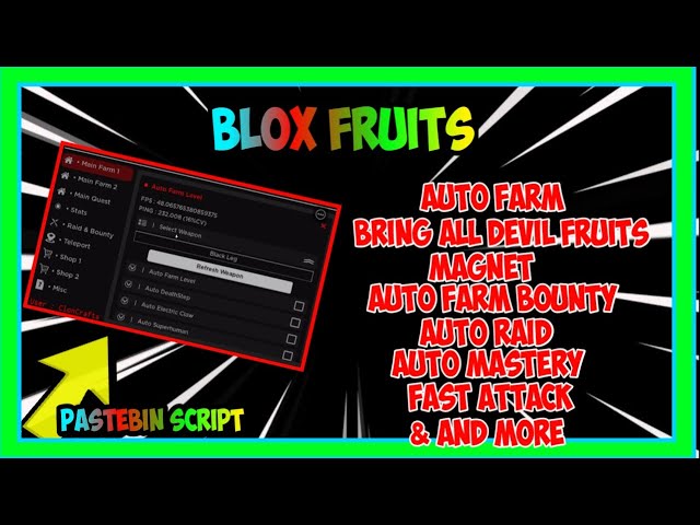 🔥 🔵 UPDATE ] BLOX FRUITS Script Arceus X AUTO FARM