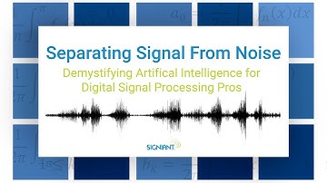 Separating Signal From Noise - Introduction