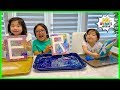 Ryan's DIY Easy Paint Art Activities for Kids with Emma and Kate!!