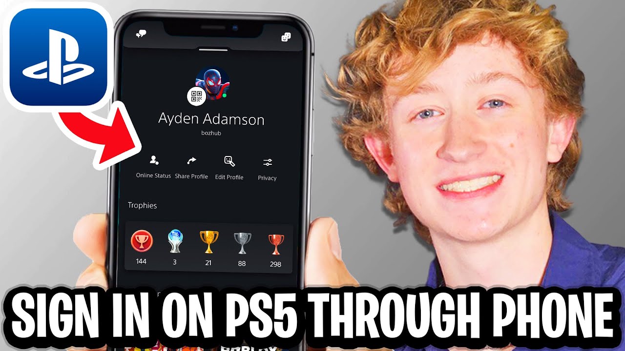 Ps5 App Sign In How To Sign Into PSN Account on PS5 with PS App - Full Guide - YouTube