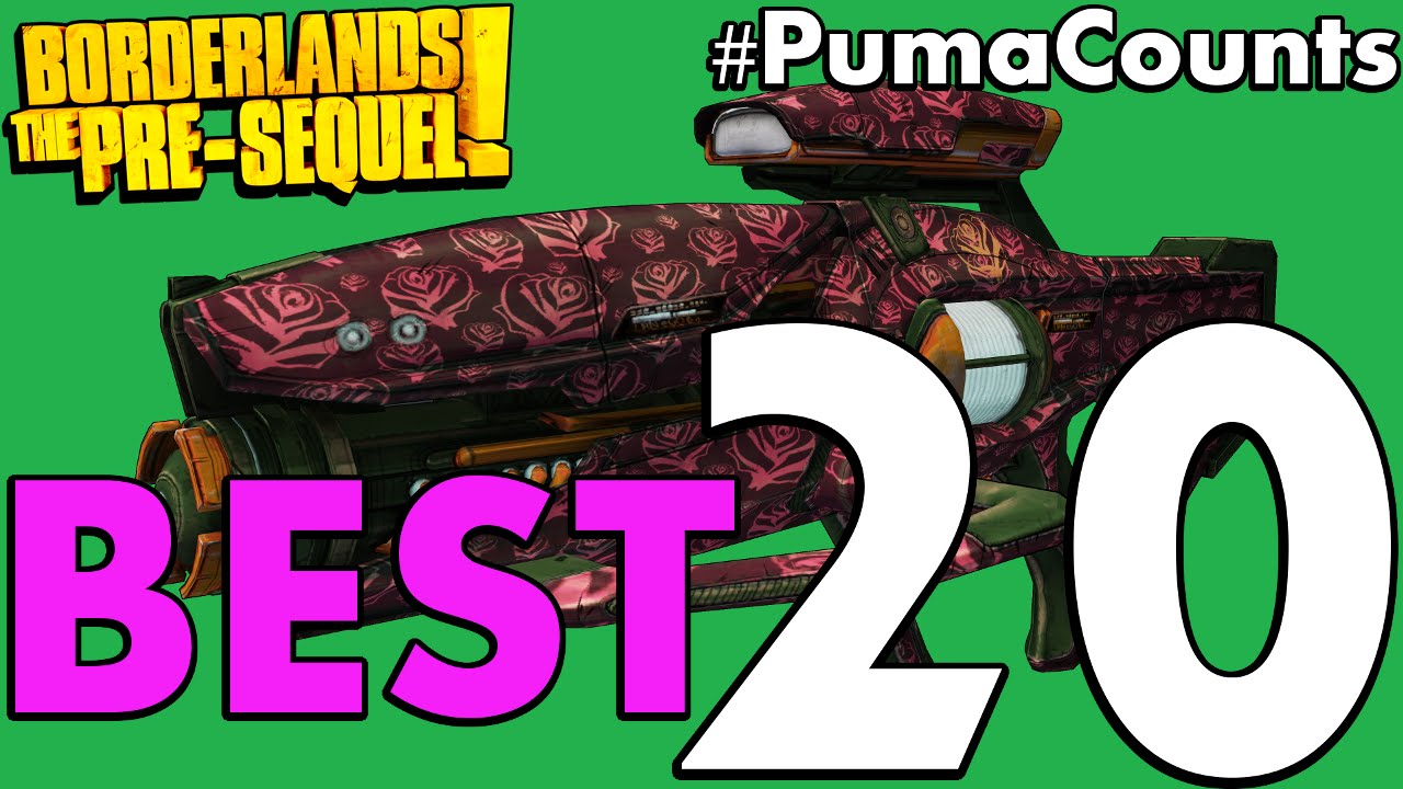 20 лучших пушек и оружия в Borderlands: The Pre-Sequel! #PumaCounts