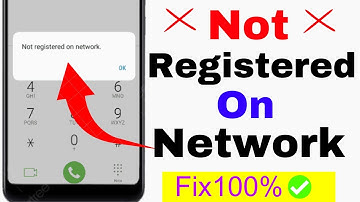 How to fix not registered on network || sim not registered on network problem solved 100%fix