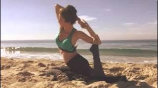 Malena Morgan Beach Yoga