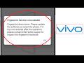 Fix Vivo Fingerprint device error. Please update the software or restart the phone Error Problem