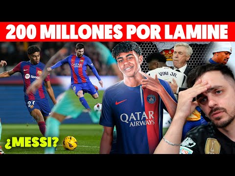 LAMINE YAMAL ME RECORDÓ a MESSI ... y ¡EL PSG OFRECE 200 MILLONES POR ÉL! · DEFENSA a VINICIUS JR