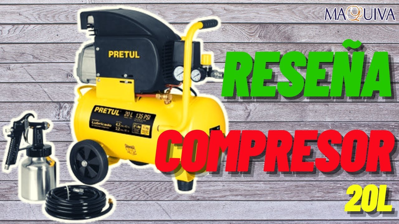 RESEÑA COMPRESOR PRETUL DE 20 LITROS!!! - YouTube