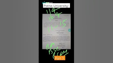 Patna University Part 3 BA, B.COM, B.SC Application Forms Are Out! #patnauniversity #part3