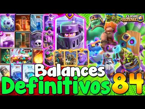 CAMBIOS DE BALANCES DEFINITIVOS TEMPORADA 84 CLASH ROYALE 😍 Ione gamer