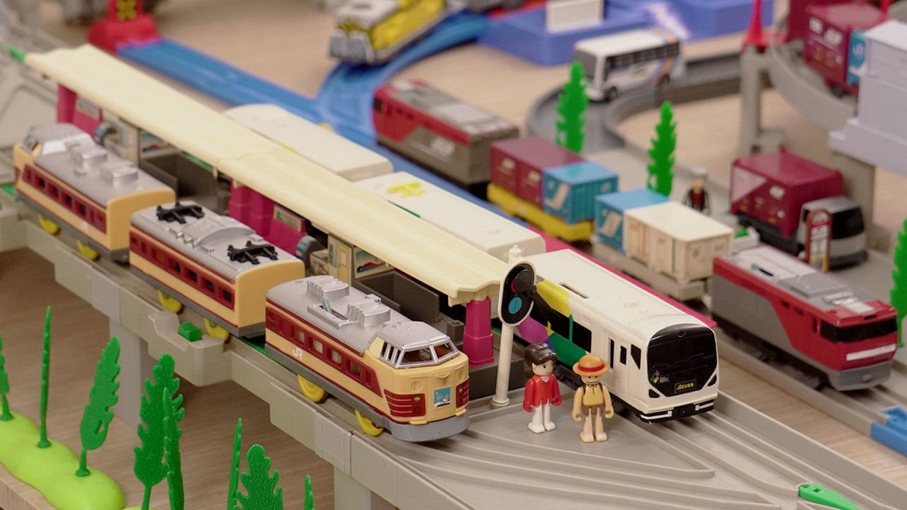 Building Plarail JR Elevated Station Town Train Set Track Layout