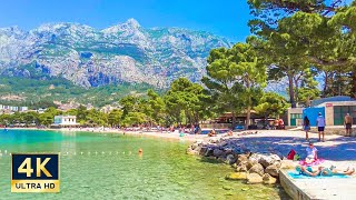 Makarska Riviera 🇭🇷 4K Walking Tour Baska Voda Brela Makarska Tucepi