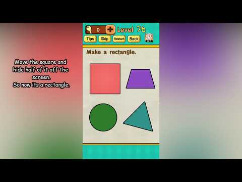 Mr Brain Level 76 Make a rectangle