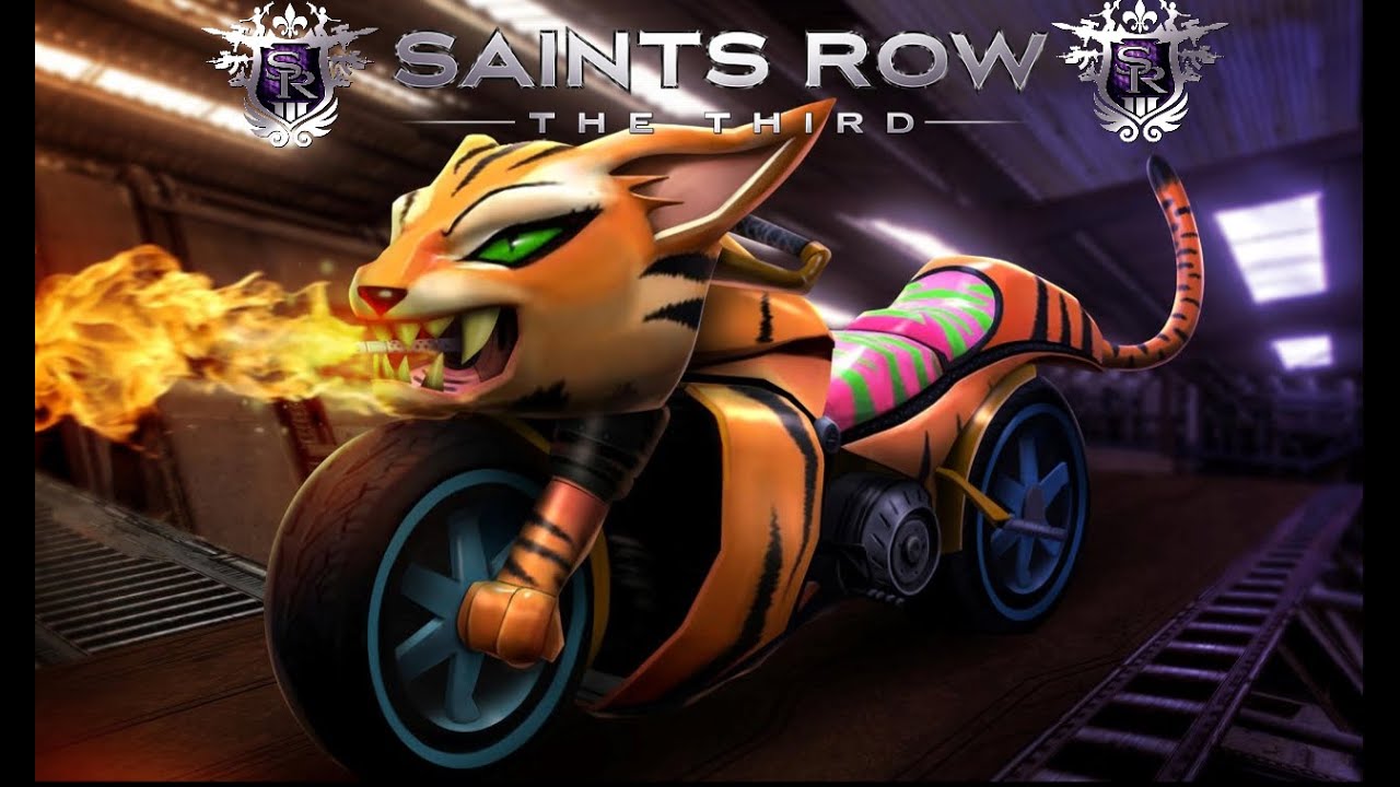driving GHOST RIDER BIKE in SAINTS ROW THE THIRD (TIGER BIKE) - YouTube