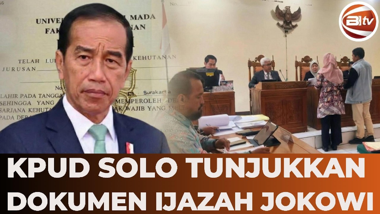 [FULL] KPUD Solo Tunjukkan Dokumen Ijazah Jokowi dalam Sidang KIP
