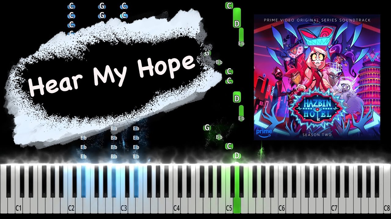 Hazbin Hotel - Hear My Hope Piano Tutorial
