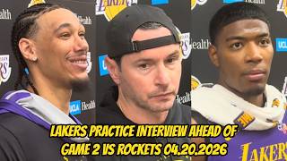 Details Lakers Practice Interview 2025-26 Season: Coach JJ Redick, Jaxson Hayes, Rui Hachimura Update